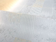 画像をギャラリービューアに読み込む, 帯揚げ 帯締め セット 正絹 薄ブルー×薄黄色 ライン 麻の葉柄 帯締 高麗 平打ち 訪問着 付け下げ 色無地 フォーマル お出かけ 和装小物 着付け小物 着物 和服 和装 レディース 女性