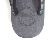 画像をギャラリービューアに読み込む, 草履 カレンブロッソ Lサイズ 濃グレー 台 カラフル モザイク 格子柄 鼻緒 足が痛くなりにくい 歩きやすい レディース 女性 着物 和装 Calen Blosso