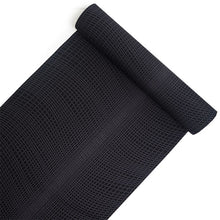 画像をギャラリービューアに読み込む, 洗える 着物 反物 単品 メンズ 黒地 曲線 格子 男性女性兼用柄 粋 レディース 女性 小紋 和装 和服 袷 単衣 きもの 羽織 コート