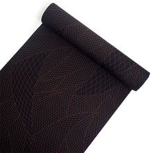 画像をギャラリービューアに読み込む, 洗える 着物 反物 単品 メンズ 焦げ茶色地 曲線 幾何学柄 男性女性兼用柄 粋 レディース 女性 小紋 和装 和服 袷 単衣 きもの 羽織 コート