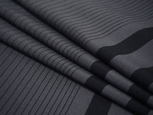 画像をギャラリービューアに読み込む, 洗える 着物 反物 単品 メンズ グレー地 縞柄 滝縞 男性女性兼用柄 粋 レディース 女性 小紋 和装 和服 袷 単衣 きもの 羽織 コート