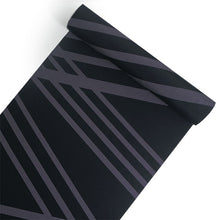 画像をギャラリービューアに読み込む, 洗える 着物 反物 単品 メンズ 黒地×グレー 直線柄 男性女性兼用柄 粋 レディース 女性 小紋 和装 和服 袷 単衣 きもの 羽織 コート