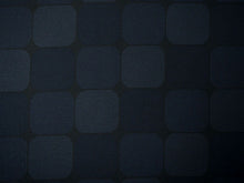 画像をギャラリービューアに読み込む, 洗える 着物 反物 単品 メンズ 黒地×青 四角柄 男性女性兼用柄 粋 レディース 女性 小紋 和装 和服 袷 単衣 きもの 羽織 コート