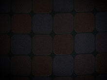 画像をギャラリービューアに読み込む, 洗える 着物 反物 単品 メンズ 黒地×茶色 四角柄 男性女性兼用柄 粋 レディース 女性 小紋 和装 和服 袷 単衣 きもの 羽織 コート