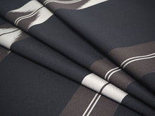 画像をギャラリービューアに読み込む, 洗える 着物 反物 単品 メンズ 黒地×茶色 矢羽根柄 男性女性兼用柄 粋 レディース 女性 小紋 和装 和服 袷 単衣 きもの 羽織 コート