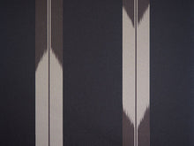 画像をギャラリービューアに読み込む, 洗える 着物 反物 単品 メンズ 黒地×茶色 矢羽根柄 男性女性兼用柄 粋 レディース 女性 小紋 和装 和服 袷 単衣 きもの 羽織 コート