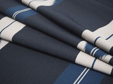 画像をギャラリービューアに読み込む, 洗える 着物 反物 単品 メンズ 黒地×青 矢羽根柄 男性女性兼用柄 粋 レディース 女性 小紋 和装 和服 袷 単衣 きもの 羽織 コート