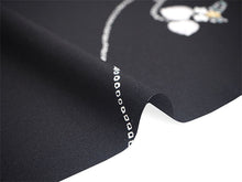 画像をギャラリービューアに読み込む, 洗える 着物 反物 単品 レディース 黒地 ツタに葵柄 和つう 女性 小紋 和装 和服 袷 単衣 きもの 羽織 コート