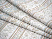 画像をギャラリービューアに読み込む, 洗える 着物 反物 単品 レディース ベージュ×薄青緑色 更紗間道 和つう 女性 小紋 和装 和服 袷 単衣 きもの 羽織 コート