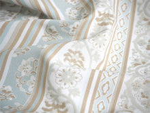 画像をギャラリービューアに読み込む, 洗える 着物 反物 単品 レディース ベージュ×薄青緑色 更紗間道 和つう 女性 小紋 和装 和服 袷 単衣 きもの 羽織 コート