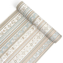 画像をギャラリービューアに読み込む, 洗える 着物 反物 単品 レディース ベージュ×薄青緑色 更紗間道 和つう 女性 小紋 和装 和服 袷 単衣 きもの 羽織 コート