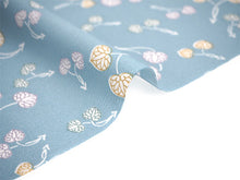 画像をギャラリービューアに読み込む, 洗える 着物 反物 単品 レディース 水色地 葵柄 和つう 女性 小紋 和装 和服 袷 単衣 きもの 羽織 コート
