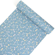 画像をギャラリービューアに読み込む, 洗える 着物 反物 単品 レディース 水色地 葵柄 和つう 女性 小紋 和装 和服 袷 単衣 きもの 羽織 コート