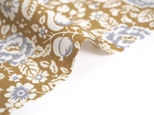 画像をギャラリービューアに読み込む, 洗える 着物 反物 単品 レディース 薄カーキグリーン地×グレー 花更紗 牡丹 和つう 女性 小紋 和装 和服 袷 単衣 きもの 羽織 コート