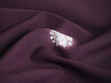 画像をギャラリービューアに読み込む, 洗える 着物 反物 単品 レディース 濃紫地 花丸ぼかし 牡丹 和つう 女性 小紋 和装 和服 袷 単衣 きもの 羽織 コート