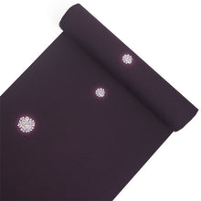 画像をギャラリービューアに読み込む, 洗える 着物 反物 単品 レディース 濃紫地 花丸ぼかし 牡丹 和つう 女性 小紋 和装 和服 袷 単衣 きもの 羽織 コート
