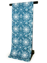 画像をギャラリービューアに読み込む, 名古屋帯 洗える 単品 ブルー オリエンタル柄 華紋 オリジナル 八寸 仕立て上がり プレタ カジュアル レディース 女性 和服 和装 着物