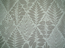 画像をギャラリービューアに読み込む, 名古屋帯 洗える 単品 薄灰緑地 ボタニカル柄 オリジナル 八寸 仕立て上がり プレタ カジュアル レディース 女性 和服 和装 着物