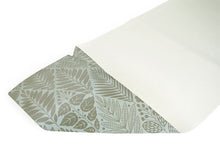 画像をギャラリービューアに読み込む, 名古屋帯 洗える 単品 薄灰緑地 ボタニカル柄 オリジナル 八寸 仕立て上がり プレタ カジュアル レディース 女性 和服 和装 着物