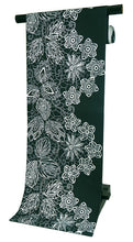 画像をギャラリービューアに読み込む, 名古屋帯 洗える 単品 深緑地 花柄 オリジナル 八寸 仕立て上がり プレタ カジュアル レディース 女性 和服 和装 着物