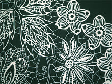 画像をギャラリービューアに読み込む, 名古屋帯 洗える 単品 深緑地 花柄 オリジナル 八寸 仕立て上がり プレタ カジュアル レディース 女性 和服 和装 着物