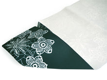 画像をギャラリービューアに読み込む, 名古屋帯 洗える 単品 深緑地 花柄 オリジナル 八寸 仕立て上がり プレタ カジュアル レディース 女性 和服 和装 着物