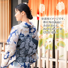 画像をギャラリービューアに読み込む, 名古屋帯 洗える 単品 深緑地 花柄 オリジナル 八寸 仕立て上がり プレタ カジュアル レディース 女性 和服 和装 着物