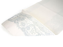 画像をギャラリービューアに読み込む, 名古屋帯 洗える 単品 白地 グレー レース柄 オリジナル 八寸 仕立て上がり プレタ カジュアル レディース 女性 和服 和装 着物