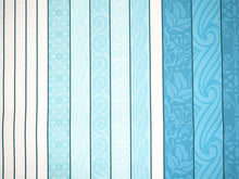 画像をギャラリービューアに読み込む, 名古屋帯 洗える 単品 白地 ブルー 水色 ストライプ柄 オリジナル 八寸 仕立て上がり プレタ カジュアル レディース 女性 和服 和装 着物