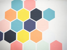 画像をギャラリービューアに読み込む, 名古屋帯 洗える 単品 白地 オレンジ ピンク 黄色 カラフル 六角柄 亀甲 ハニカム オリジナル 八寸 仕立て上がり プレタ カジュアル レディース 女性 和服 和装 着物