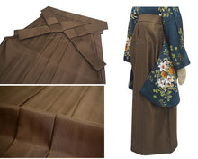 画像をギャラリービューアに読み込む, 袴 卒業式 ベージュ グレーベージュ ブラウン ブラック 無地 S M L LL サイズ 大学生 小学生 レディース ジュニア 女性 女の子 はかま くすみカラー 単品