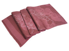 画像をギャラリービューアに読み込む, 帯揚げ 帯締め セット 正絹カジュアル向き 平組 ローズ地 バラ柄 薔薇 帯あげ 渋ピンク 紫 帯〆 和装 小物 レディース 女性 婦人 おびあげ おびじめ