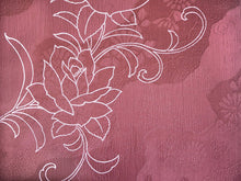 画像をギャラリービューアに読み込む, 帯揚げ 帯締め セット 正絹カジュアル向き 平組 ローズ地 バラ柄 薔薇 帯あげ 渋ピンク 紫 帯〆 和装 小物 レディース 女性 婦人 おびあげ おびじめ