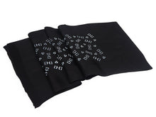 画像をギャラリービューアに読み込む, 帯揚げ 帯締め セット 正絹カジュアル向き 丸組 黒地 三つ巴柄 幾何学模様 帯あげ 白色 帯〆 和装 小物 レディース 女性 婦人 おびあげ おびじめ