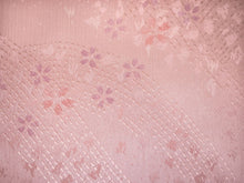 画像をギャラリービューアに読み込む, 帯揚げ 帯締め セット 正絹カジュアル向き 丸組 渋ピンク地 桜柄 帯あげ 薄黄緑 帯〆 和装 小物 レディース 女性 婦人 おびあげ おびじめ