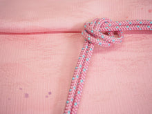 画像をギャラリービューアに読み込む, 帯揚げ 帯締め セット 正絹カジュアル向き 丸組 ピンク 雲 帯あげ 水色 帯〆 和装 小物 レディース 女性 婦人 おびあげ おびじめ