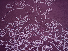 画像をギャラリービューアに読み込む, 帯揚げ 帯締め セット 正絹カジュアル向き 丸組 渋紫 うさぎ 蝶 帯あげ 金茶色 帯〆 和装 小物 レディース 女性 婦人 おびあげ おびじめ