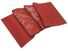 画像をギャラリービューアに読み込む, 帯揚げ 帯締め セット 正絹カジュアル向き 丸組 えんじ うさぎ 蝶 帯あげ 茶色 帯〆 和装 小物 レディース 女性 婦人 おびあげ おびじめ