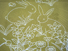 画像をギャラリービューアに読み込む, 帯揚げ 帯締め セット 正絹カジュアル向き 平組 抹茶 渋緑うさぎ 蝶 帯あげ 紫色 帯〆 和装 小物 レディース 女性 婦人 おびあげ おびじめ