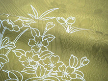 画像をギャラリービューアに読み込む, 帯揚げ 帯締め セット 正絹カジュアル向き 平組 抹茶 渋緑うさぎ 蝶 帯あげ 紫色 帯〆 和装 小物 レディース 女性 婦人 おびあげ おびじめ