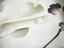 画像をギャラリービューアに読み込む, コーディネート済 袷着物4点セット(着物・名古屋帯・帯揚げ・帯締め) 自宅で洗濯OK フリーサイズ 淡黄緑色ぼかし地蔦柄きもの 深緑地地格子柄帯 コーディネートが不安な方に