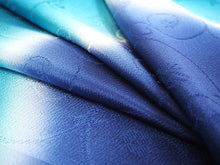 画像をギャラリービューアに読み込む, 帯揚げ 帯締め セット 正絹 青×群青色 唐草地紋 渋薄紫×ゴールド 帯締 高麗 平打ち 丹後ちりめん 訪問着 付け下げ 色無地 フォーマル お出かけ 和装小物 着付け小物 着物 和服 和装 レディース 女性