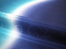 画像をギャラリービューアに読み込む, 帯揚げ 帯締め セット 正絹 青×群青色 唐草地紋 渋薄紫×ゴールド 帯締 高麗 平打ち 丹後ちりめん 訪問着 付け下げ 色無地 フォーマル お出かけ 和装小物 着付け小物 着物 和服 和装 レディース 女性