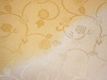 画像をギャラリービューアに読み込む, 帯揚げ 帯締め セット 正絹 クリーム色ぼかし 花唐草地紋 渋オレンジ×ゴールド 帯締 高麗 平打ち 訪問着 付け下げ 色無地 フォーマル お出かけ 和装小物 着付け小物 着物 和服 和装 レディース 女性