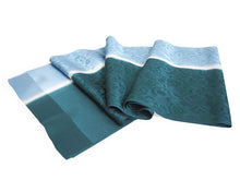 画像をギャラリービューアに読み込む, 帯揚げ 帯締め セット 正絹 深緑×水色 牡丹唐草 深緑×ゴールド 帯締 高麗 平打ち 訪問着 付け下げ 色無地 フォーマル お出かけ 和装小物 着付け小物 着物 和服 和装 レディース 女性