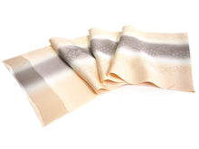 画像をギャラリービューアに読み込む, 帯揚げ 帯締め セット 正絹 薄オレンジ色×グレージュ 亀甲 唐草 クリーム色×ゴールド 帯締 高麗 平打ち 訪問着 付け下げ 色無地 フォーマル お出かけ 和装小物 着付け小物 着物 和服 和装 レディース 女性