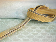 画像をギャラリービューアに読み込む, 帯揚げ 帯締め セット 正絹 薄オレンジ×薄青緑 亀甲 雪輪 菊 イエロー×ゴールド 帯締 高麗 平打ち 訪問着 付け下げ 色無地 フォーマル お出かけ 和装小物 着付け小物 着物 和服 和装 レディース 女性