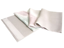 画像をギャラリービューアに読み込む, 帯揚げ 帯締め セット 正絹 ライトグレ×薄青緑 亀甲 雪輪 菊 ピンク×ゴールド 帯締 高麗 平打ち 訪問着 付け下げ 色無地 フォーマル お出かけ 和装小物 着付け小物 着物 和服 和装 レディース 女性