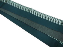 画像をギャラリービューアに読み込む, 角帯 メンズ 帯 緑 薄緑 縞 着物や浴衣に合わせて リバーシブルなのでオシャレ