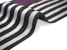画像をギャラリービューアに読み込む, 角帯 メンズ 帯 シルバー 黒 縞 紫 着物や浴衣に合わせて リバーシブルなのでオシャレ